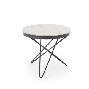 LENNIX modern lerakóasztal – márvány/ fekete -60cm
