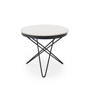 LENNIX modern lerakóasztal – márvány/ fekete -60cm