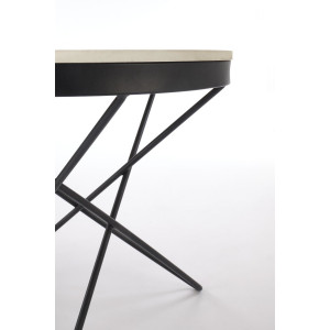 LENNIX modern lerakóasztal – márvány/ fekete -60cm