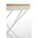 LENNIX modern lerakóasztal – natúr / fehér -60cm