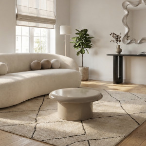 LORENZA modern dohányzóasztal – kasmír - 80cm HALMAR