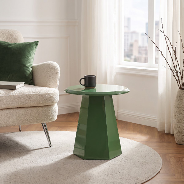 LUCIEN modern lerakóasztal – zöld - 50cm