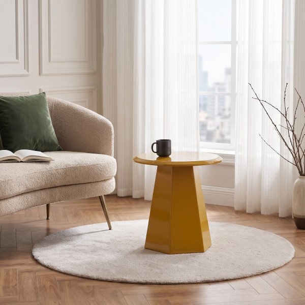 LUCIEN modern lerakóasztal – sárga - 50cm