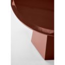 LUCIEN modern lerakóasztal – bordó - 50cm