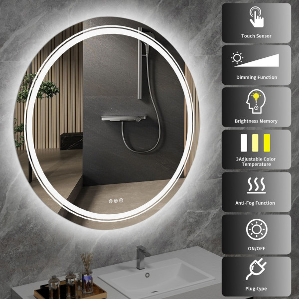 AUREN LED fürdőszobai tükör