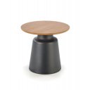 MONTARA modern 2 részes dohányzóasztal szett – natúr / fekete - 70/50cm