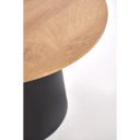 MONTARA modern 2 részes dohányzóasztal szett – natúr / fekete - 70/50cm