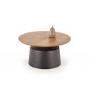 MONTARA modern 2 részes dohányzóasztal szett – natúr / fekete - 70/50cm