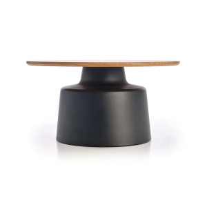 MONTARA modern 2 részes dohányzóasztal szett – natúr / fekete - 70/50cm
