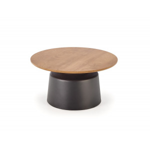 MONTARA modern 2 részes dohányzóasztal szett – natúr / fekete - 70/50cm