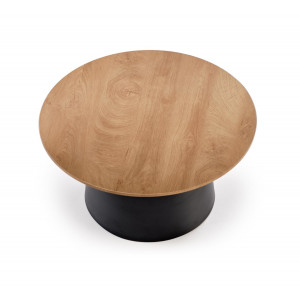 MONTARA modern 2 részes dohányzóasztal szett – natúr / fekete - 70/50cm