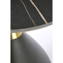 SCALITA modern lerakóasztal – fekete márvány / fekete - 50cm