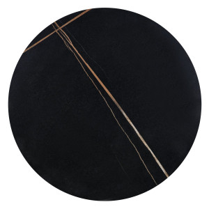 SCALITA modern lerakóasztal – fekete márvány / fekete - 50cm