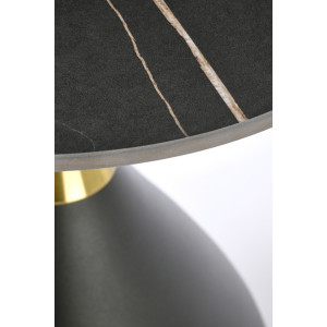 SCALITA modern lerakóasztal – fekete márvány / fekete - 50cm