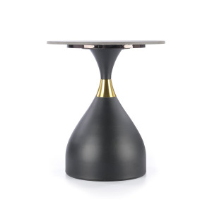 SCALITA modern lerakóasztal – fekete márvány / fekete - 50cm