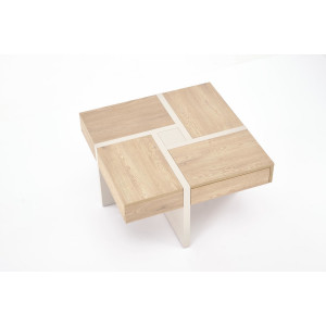 SAVERO modern lerakóasztal – tölgy / kasmír -80cm