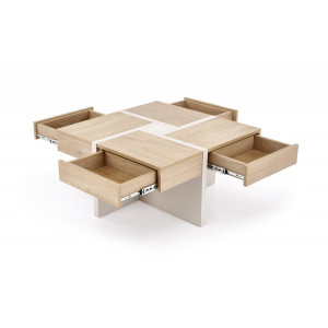 SAVERO modern lerakóasztal – tölgy / kasmír -80cm