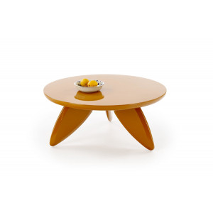 MIRAGE modern dohányzóasztal – mustársárga - 80cm