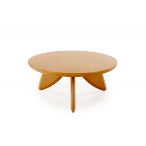MIRAGE modern dohányzóasztal – mustársárga - 80cm