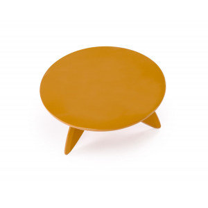 MIRAGE modern dohányzóasztal – mustársárga - 80cm