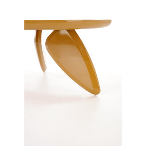 MIRAGE modern dohányzóasztal – mustársárga - 80cm