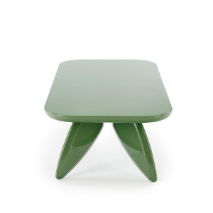 MIRAGE modern dohányzóasztal – zöld - 120cm