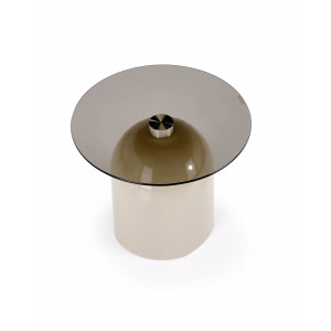 MERAKI modern lerakóasztal –  üveg / kasmír -50cm