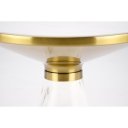 SAVORA modern lerakóasztal – fehér márvány / arany -50cm