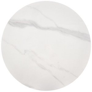 SAVORA modern lerakóasztal – fehér márvány / arany -50cm
