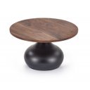 FORM modern dohányzóasztal – dió / fekete -70cm