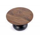FORM modern dohányzóasztal – dió / fekete -70cm