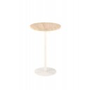 FRAME modern lerakóasztal – travertin / fehér -35cm
