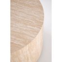 PILLAR modern dohányzóasztal – travertin - 60cm