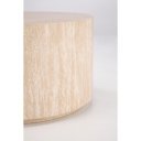PILLAR modern dohányzóasztal – travertin - 60cm