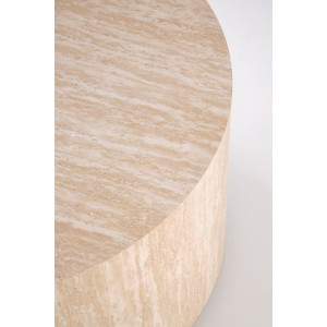 PILLAR modern dohányzóasztal – travertin - 60cm