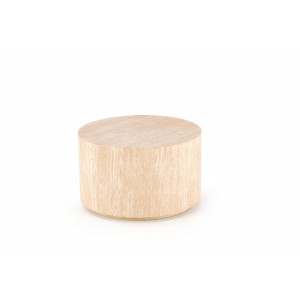 PILLAR modern dohányzóasztal – travertin - 60cm