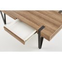 SLIDE modern fiókos dohányzóasztal –  dió / fekete -120cm