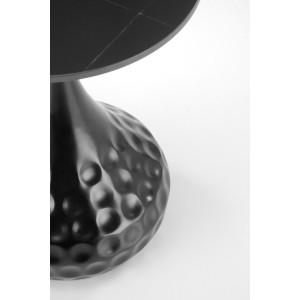 RIPPLE modern lerakóasztal – fekete márvány / fekete - 40cm