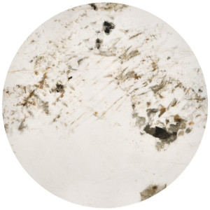 RIPPLE modern lerakóasztal – fehér márvány / fehér - 40cm
