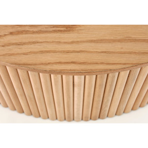 GRAIN modern fa dohányzóasztal – natúr -80cm