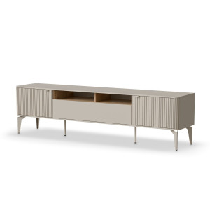 SOFTLINE modern TV-szekrény – kasmír / tölgy – 200 cm Elemes bútor