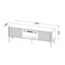 SOFTLINE modern TV-szekrény – kasmír / tölgy –160 cm