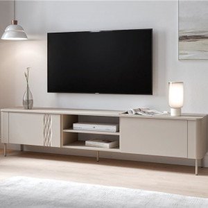 MUSE modern TV-szekrény – kasmír – 200 cm Elemes bútor