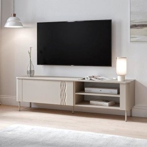 MUSE modern TV-szekrény – kasmír – 160 cm Elemes bútor