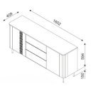 MUSE modern komód – kasmír – 160 cm
