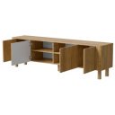 GROOVE modern TV-szekrény – tölgy – 190 cm
