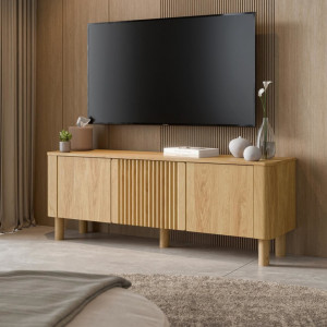 GROOVE modern TV-szekrény – tölgy – 150 cm Elemes bútor