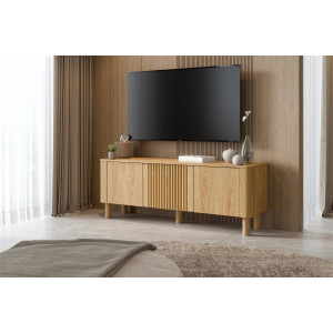 GROOVE modern TV-szekrény – tölgy – 150 cm