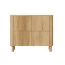 GROOVE modern magas komód – tölgy – 110 cm