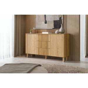GROOVE modern komód – tölgy – 150 cm